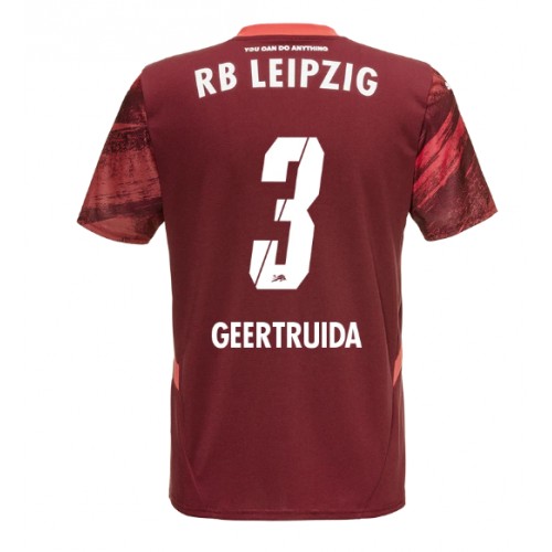 Fotbalové Dres RB Leipzig Lutsharel Geertruida #3 Venkovní 2024-25 Krátký Rukáv